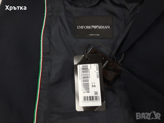 Emporio Armani - Oригинално мъжко сако размер 48 / М, снимка 10 - Сака - 53932845