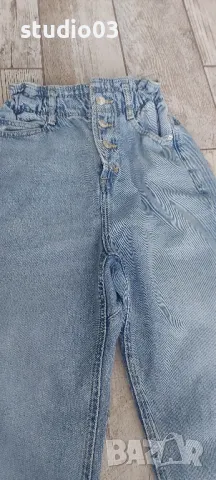 Дамски дънки paperbag ZARA xs, снимка 2 - Дънки - 50243102