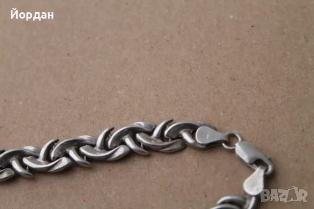 Дамско сребърно колие, снимка 5 - Колиета, медальони, синджири - 49771414