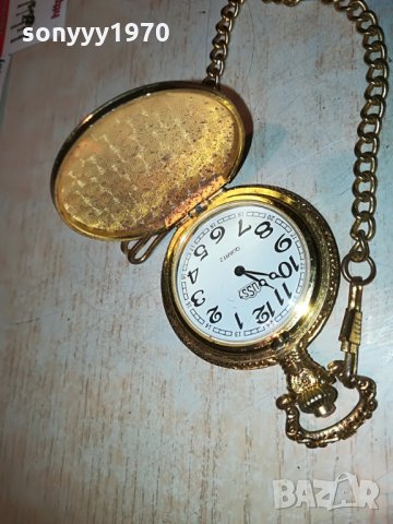 поръчан-златен джобен часовник с верижка, снимка 11 - Колекции - 29292124