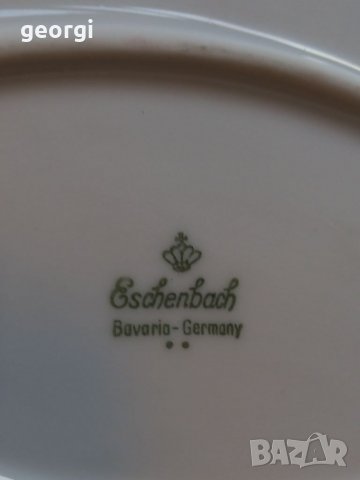 Немско порцеланово плато с рози и златен кант, снимка 8 - Прибори за хранене, готвене и сервиране - 35559860