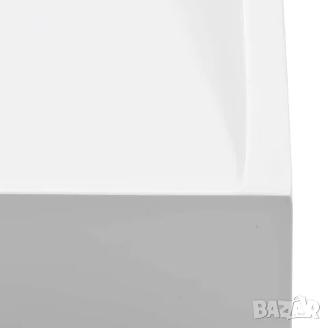 vidaXL Мивка, 60x38x11 см, минерална/мраморна отливка, бяла, снимка 6 - Мивки - 56146110