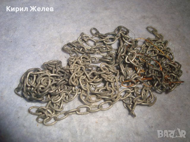 СТАРИННИ СТОМАНЕНИ СИНДЖИРЧЕТА ВЕРИЖКИ РЪЧНА РЯДКА РЕТРО ПЛЕТКА 30145, снимка 8 - Антикварни и старинни предмети - 37851490