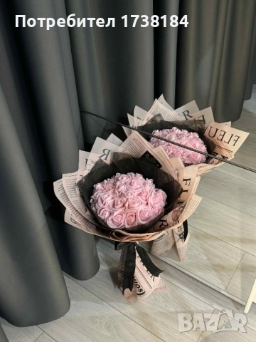 Ръчно изработени букети, снимка 2 - Изкуствени цветя - 52412822