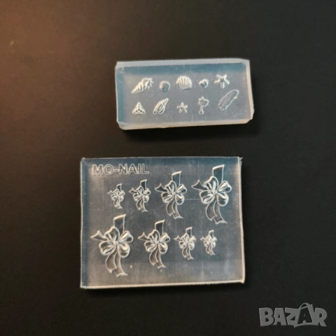 Комплект силиконови отливки за декорации за нокти