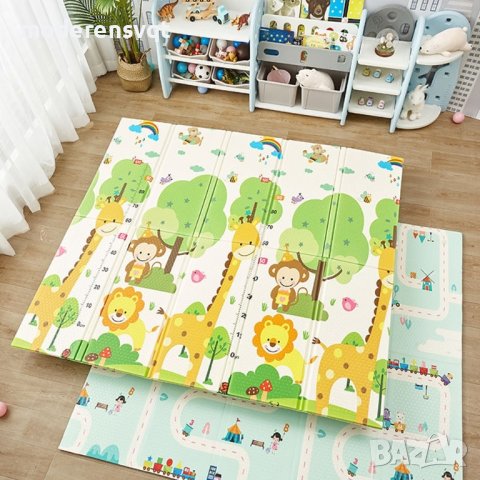 Двустранно сгъваемо термоустойчиво килимче за игра