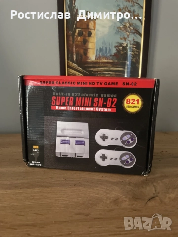 РЕТРО КОНЗОЛА 8 bit CLASIC NES MINI C ВГРАДЕНИ 821 ИГРИ HDMI Output 