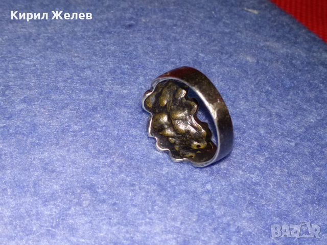 КРАСИВО ОРНАМЕНТИРАН СРЕБЪРЕН ПРЪСТЕН ОКСИДИРАНО СРЕБРО ВИСОКА ПРОБА РЪЧНА СТАРА ИЗРАБОТКА 43796, снимка 15 - Антикварни и старинни предмети - 44664253