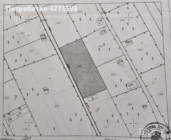 Продавам парцел във вилна зона Лозницата- град Българово - 1344 кв.м.