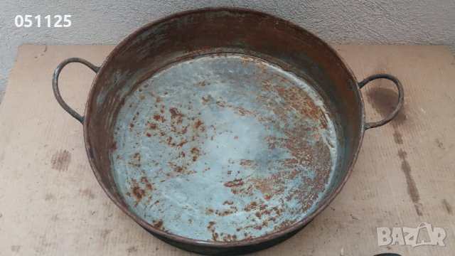 стара масивна кована тава за лютеница, агнета и др. , снимка 4 - Антикварни и старинни предмети - 38015279