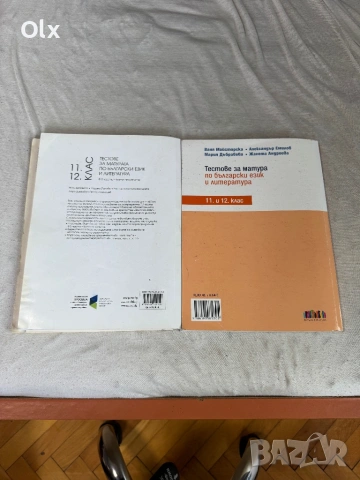 Помагала за ДЗИ 12 клас , снимка 2 - Учебници, учебни тетрадки - 54278928