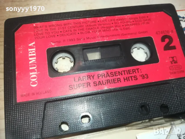 LARRY SUPER HITS 93 COLUMBIA-MADE IN HOLLAND 2909241857, снимка 11 - Аудио касети - 47397869