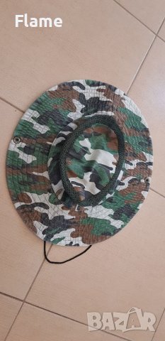 КАМУФЛАЖ Военна лятна шапка с периферия дишаща лов риболов камуфлажна еърсофт airsoft 