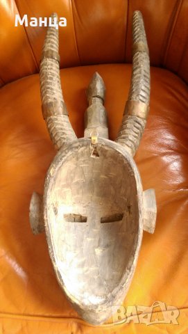 Африканска маска от Нигерия, снимка 8 - Колекции - 31619128
