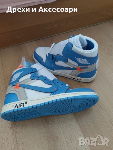 Nike Air Jordan 1 High Off White Нови оригинални обувки Off-White маратонки Кецове размер 43 номер 