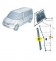 Дръжка за плъзгащ прозорец на VW Transporter T5, T6, Caddy, снимка 3