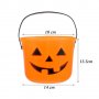 1743 Halloween кофичка за бонбони и лакомства Тиквен фенер, снимка 3