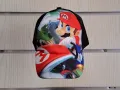 Нова детска шапка с козирка Super Mario Bros (Супер Марио) в черен цвят, снимка 3