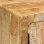 vidaXL Нощно шкафче 40x32x46 cm Масивна дървесина Грубо манго, снимка 5
