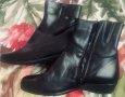 Boxer Air Дамски Черни Боти Естествена Кожа, снимка 2