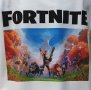 Нова детска тениска в бял цвят с дигитален печат Fortnite, снимка 9