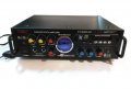 Мощно Караоке 2x120W , блутууд, домашен, аудио усилвател , FM, SD, USB, BLT,  220VAC, снимка 5
