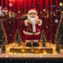 Танцуващ Дядо Коледа с музика и светлини – празнично настроение у дома, снимка 4