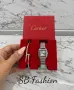 Cartier часовник с гривна в сребристо, снимка 1