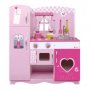 Детска кухня (дървена) - Classic World - Розова, снимка 6