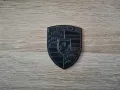 алуминиев черен стикер Порше Porsche, снимка 1