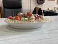 Декоративна порцеланова чиния с плодове. №4630, снимка 3