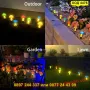 Комплект 8 декоративни LED лампи "Гъбки" със соларен панел - КОД 4476, снимка 8