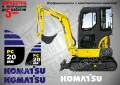 KOMATSU строителна техника и механизация стикери, снимка 13