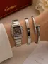 Cartier Дамски Подаръчен Комплект За Жени-Ръчен Часовник Твърда гривна И Гривна Тип Пирон Код SBF11, снимка 14