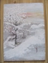 Картина акрилни бои -зима , картон ,48х34см., снимка 8