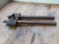 Стар антикварен измервателен дърводелски инструмент примитив, снимка 4