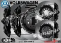 Volkswagen R надписи за капаци на спирачни апарати, снимка 4