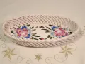 ажурно керамично плато с цветя  23/4, снимка 1