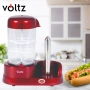 Уред за хот-дог с приставка за 6 яйца Voltz, 365W, Незалепващо покритие, Червен 24 месеца гаранция, снимка 1