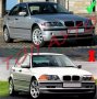 Двойни Бъбреци Решетки БМВ BMW E46 Седан LCI 2002-2005 Черен Гланц Лак, снимка 4