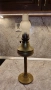 Старинна месингова газена лампа , снимка 1