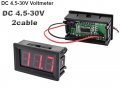 LED волтметър 5V-30V