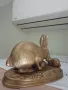 заек статуетка  бронз 12/16 см, снимка 4