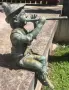 старинна бронзова фигура /фонтан, чешма, шадраван, чучур/, снимка 1