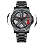 BINBOND Wheel Black Red – мъжки спортен часовник с въртяща джанта, снимка 1