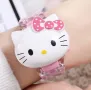 Хелоу Коте Кити Hello Kitty глава детски часовник музикален светещ прожектор прожектиращ дигитален, снимка 5