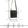 Lloyd Baker чанта за телефон от естествена кожа, черна, снимка 2