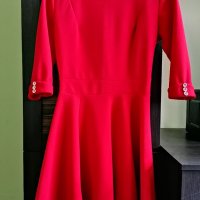 Дамска рокля в червено cliche vian avin, снимка 1 - Рокли - 34335824