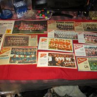 Снимки на футболни отбори от вестник "Старт",сп.Стадион" и сп."Български воин" 70-те и 80-те години