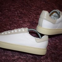 Belstaff Wanstead Sneakers Mens In White Canvas and Leather Sz 43, снимка 8 - Ежедневни обувки - 29351528